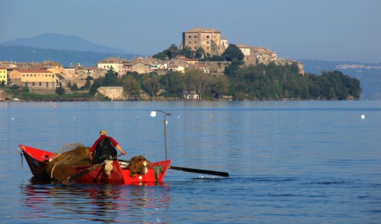 Bolsena fishing boat