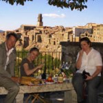 picnic in Pitigliano