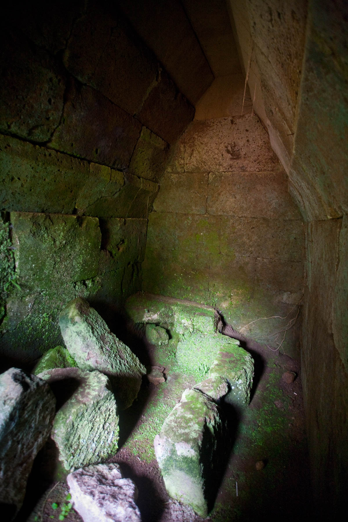 Interior of house tomb. Freud saw two complete skeletons. He was later to dream he was in this tomb.