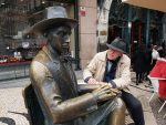 Photo workshops in Lisbon and the Algarve- Patrick and Pessoa statue