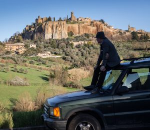 Land Rover outside Orvieto